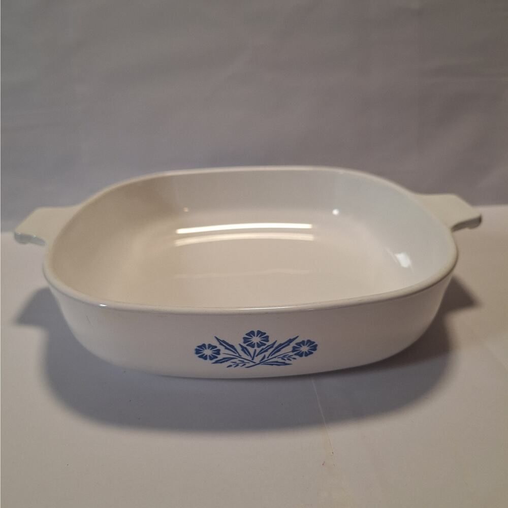 Vintage CorningWare Blue Cornflower Casserole Dish P-9-B 1960s 1970s